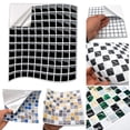 thumbnail image 1 of Pegatinas de pared autoadhesivas para azulejos decorativos de cocina y baño con diseño de cuadros con gotas de pegamento 3D, 1 of 5