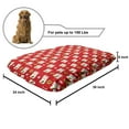 thumbnail image 2 of Japanese Cat Pet Bed, Prosperity Maneki Neko with Lucky Coins Cat Doodles, Chew Resistant Pad for Dogs and Cats Cushion with Removable Cover, 24" x 39", Vermilion White, by Ambesonne, 2 of 4