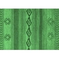 thumbnail image 1 of Ahgly Company Indoor Rectangle Abstract Emerald Green Modern Area Rugs, 5' x 7', 1 of 4