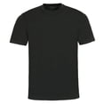 thumbnail image 2 of hajo Camiseta de hombre, pack de 2 - Básica, manga corta, cuello redondo, algodón, uni Negro 3XL (XXX-Large), 2 of 3