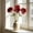 393#Red, variant on 3 Stem Multicolor Artificial Sunflower Bouquet, Fade Resistant Realistic Petal Flexible Custom Arrangement Photo Friendly Design, Wedding Vase Decor for Halloween Home Party Floral Styling
