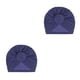 thumbnail image 3 of Qarigey Hijab interior con nudo de turbante, Cruz étnica, estilo Simple, gorros universales lisos, gorro femenino, adornos para fiesta, azul marino Armada 2piezas Qarigey CBP379467, 3 of 5