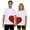 Men-White, variant on KHONTS Valentine's Day T Shirts for Men and Women Couple Patchwork Heart Printed Tops Crew Neck Short Sleeve Sweat Tees Men-Yellow XL