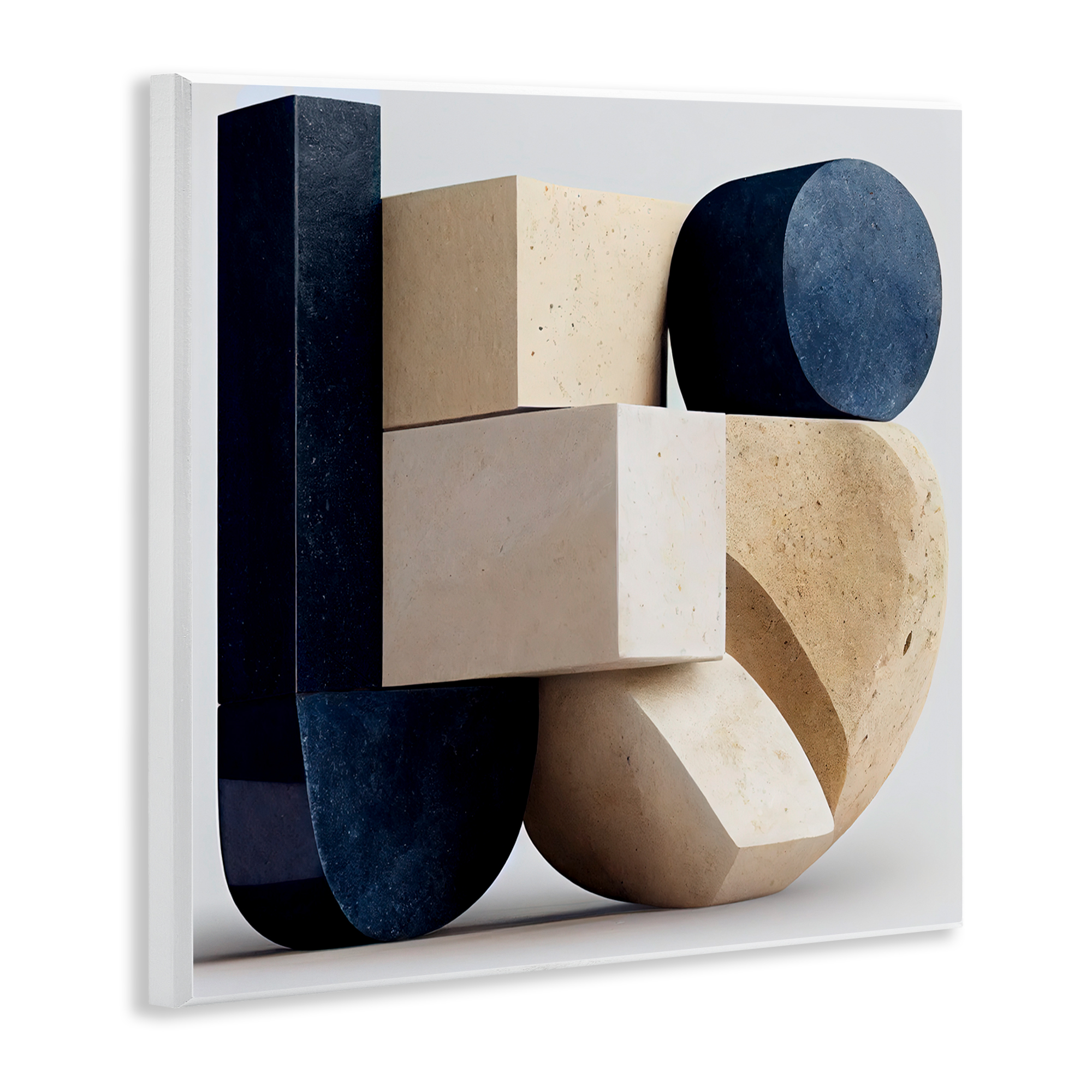 Shapes Of Things Geometric Contour Wall Plaque Art, design by Sasha