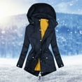 thumbnail image 2 of Vedolay Winter Coats for Women Long Sleeve Open Front Knit with Pockets Navy,M, 2 of 4