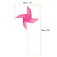 thumbnail image 2 of 50pcs Windmills for the Yard Garden 15 Inch x 7.5 Inch 4 Leaves, Pink, 2 of 6