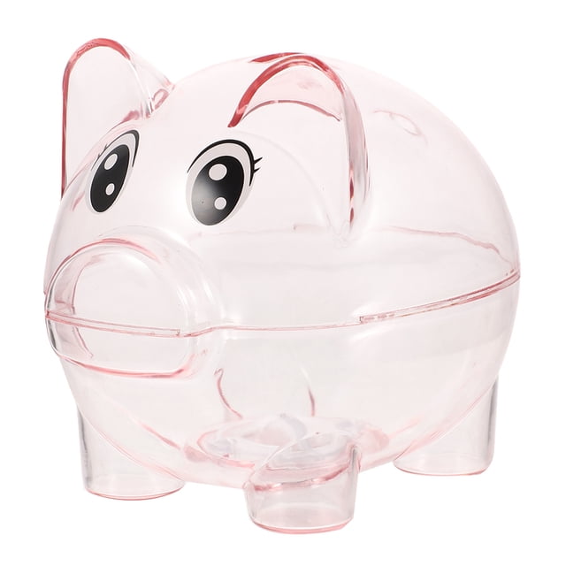 Hucha bonita para niños, hucha irrompible de escritorio para ahorrar dinero, hucha transparente