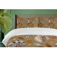 thumbnail image 4 of Ambesonne Ocean Duvet Cover Sets, Underwater Animals, 2-King, Ginger Cinnamon Cocoa, 4 of 7