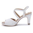 thumbnail image 4 of Walking Cradles Wc Porsha Women Platform Sandal In White Cashmere Leather, 4 of 7