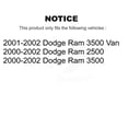 thumbnail image 2 of Transit Auto Front Disc Brake Rotors and Semi-Metallic Pads Kit for Car Dodge Ram 2500 3500 Van K8F-100198, 2 of 11