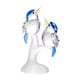 thumbnail image 5 of Escultura De Pájaro De Vidrio, Figura De Animal, Exhibición De Escritorio, Estatua De Pájaros En Rama, 5 of 9