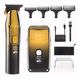 thumbnail image 1 of Kit Rasuradora Eléctrica Barba+pelo Con 3 Hojas De Cuchillo Negro/Dorado, 1 of 5