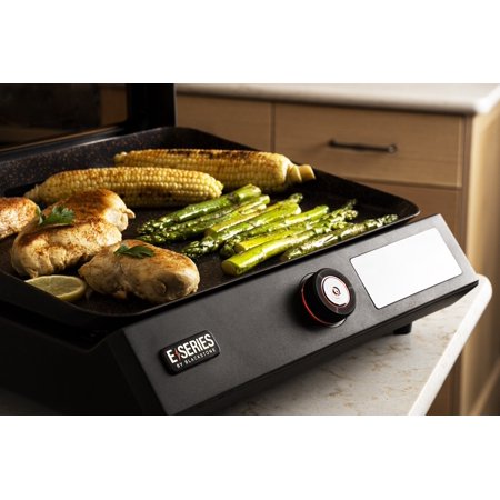 Blackstone E-Series 17" Electric Griddle with Ceramic-Titanium Coating and Hood