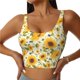 thumbnail image 1 of Fotbe Beautiful Countryside Sunflower Sujetador Deportivo Largo sin Aros para Mujer con Almohadillas y Soporte Medio, Transpirable y Absorbente, Camiseta Tipo Chaleco o Tank Top-Small, 1 of 8