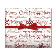 Current Christmas Script Jumbo Rolled Multi-color Paper Gift Wrap Paper, 67 sq ft.