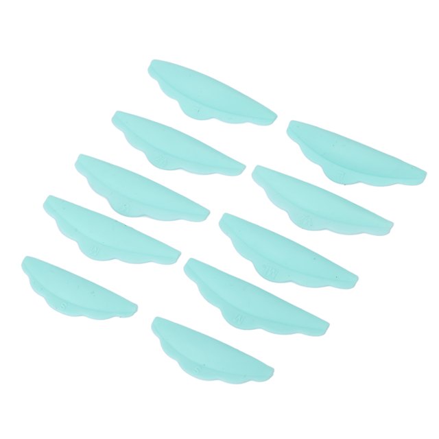 5 Pairs Soft Silicone Eyelash Permanent Pads Silicone Eyelash Tool Set 5 Pairs Eyelash Curler Pad Y Eyelash Brushes Eyelash Perm Rods Reusable Eyelash Lifting