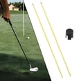 thumbnail image 1 of Palo de alineación de Golf perfecl entrenador de swing completo amarillo, 1 of 8