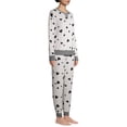 thumbnail image 3 of Secret Treasures Women's and Women's Plus Fuzzy Luxe Long Sleeve Top and Pants Pajama Set, 2-Piece, 3 of 6