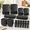 Black, variant on 48-piece Black Plates And Sets Square Kitchen Dish Set For 12