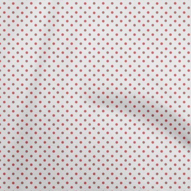 oneOone Cotton Poplin Red Fabric Floral Sewing Craft Projects Fabric Prints By Yard 42 Inch Wide