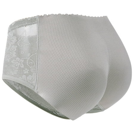 Bigersell Seamless Cheeky Underwear for Women Clearance High Waisted Underwear Women Boy Shorts Panty Style P-405 Cotton Plus Size Panties Seamless Thong Briefs Mid Waist Women s Panties Gray XXL