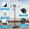thumbnail image 5 of Portable Basketball Hoop Outdoor, 7.5-9.2FT Height Adjustable Basketball Stand System with 32 Inch Backboard and Wheels, Basketball Goal for Youth Adults Indoor Outdoor, Red, 5 of 7