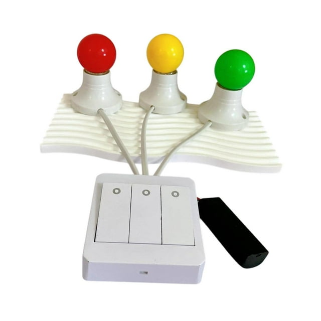 Accesorios sensoriales concurridos Accesorios Interruptor educativo Juego de cognición de luz Toy sensorial para 3 4 5 6 años Niños para niños Niños Tricolor