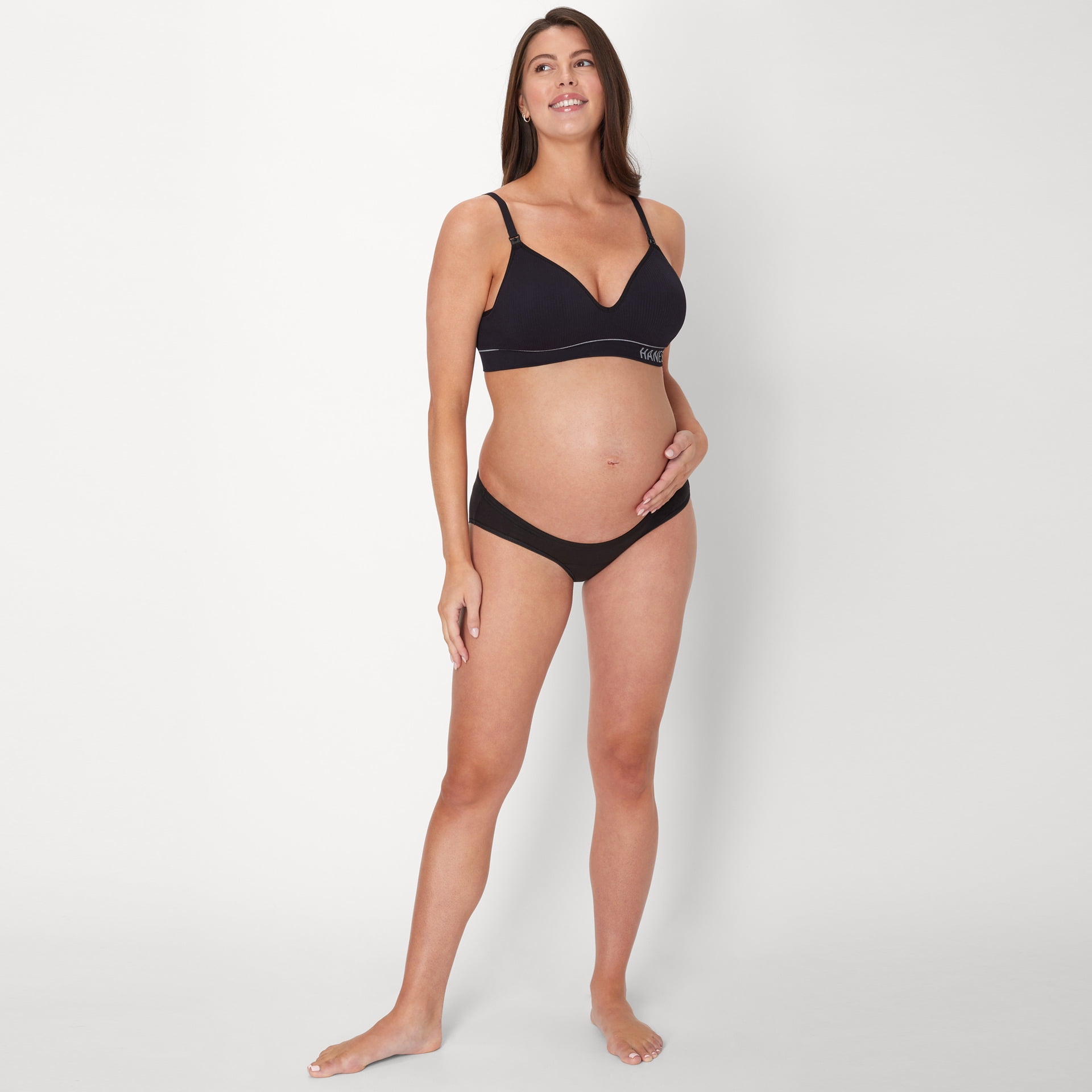 Hanes Women's Maternity Contour Nursing Bralette, Style MAT004, Sizes up to 2XL