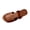 Brown, variant on Clearence Women’s Wide Width Fishmouth Slides Summer Beach Sandals with Hollow Ventilation Design Thick Lightweight Sole Non-Slip Outdoor Casual Shoes