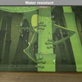 thumbnail image 6 of Ambesonne Animal Place Mats Set of 4, Jungle Trees Funny Frog Art, Standard Size, Green, 6 of 6