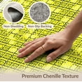 thumbnail image 6 of ODIKA 2'x3' Washable Throw Rug Non-Slip, Low Profile, Flatwoven, Easy Care Graphic Funky Men Currency Collage Cartoon Hundred Motif Bathroom for Hallway, Study Room, 6 of 7