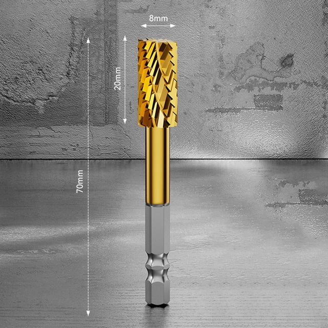 Rotary Burr Cutter Rotary File Hex Shank for Engraving Milling Cutter Drill Bit B