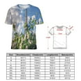 thumbnail image 2 of Blossoming Paris Eiffel Tower T Shirts Basic T-Shirt Short Sleeve Ladies Tee Shirt Summer Graphic Clothing, 2 of 6