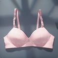 thumbnail image 1 of LOVZFMLL Soutiens-Gorge pour Femmes Lingerie Étudiante Fille Rassemblée Mince Sans Armature Soutien-Gorge Fille Rose P, 1 of 8
