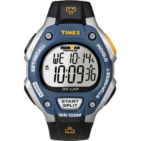 Timex Men's Ironman Classic 30 Full-Size Watch, Black Resin Strap