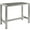 Silver, variant on Modway Shore Outdoor Patio Aluminum Rectangle Bar Table in Silver Gray