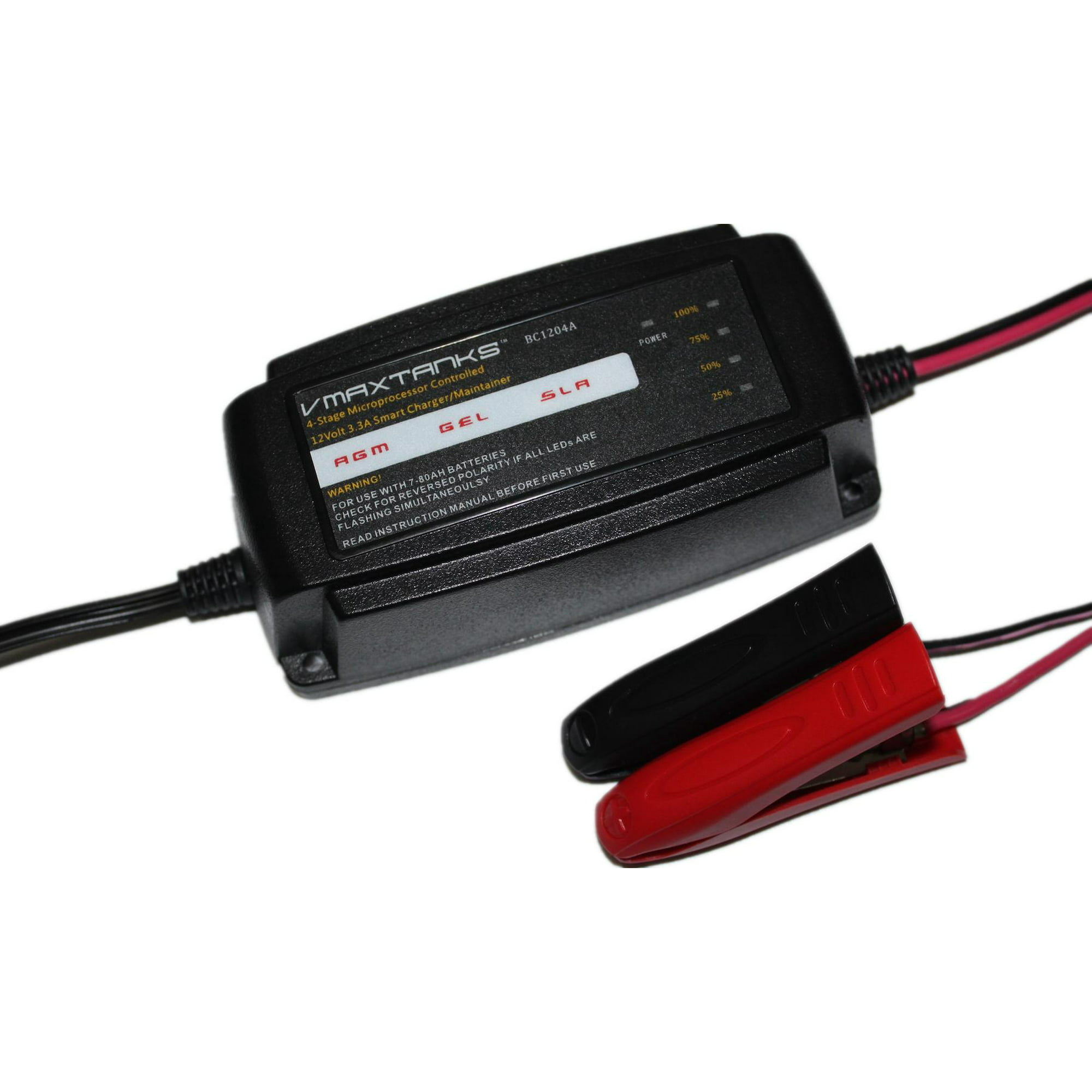 VMAX 3.3A 4-Stage 12V Smart Charger Maintainer Alligator Connectors for Laverda Motorcycle - Walmart.com