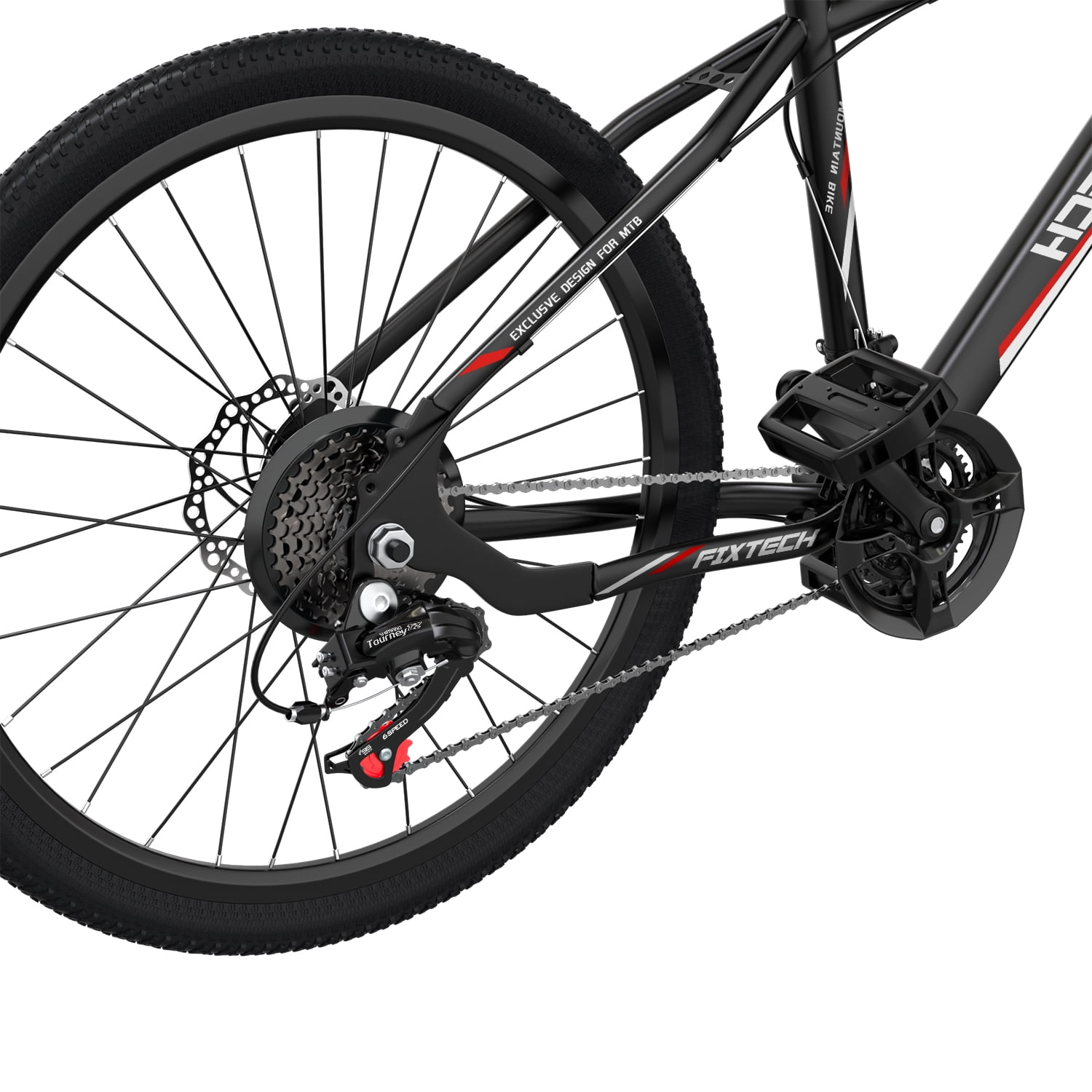 FIXTECH 26 inch Mountain Bike Shimano 21 Speed Drive Dual Disc