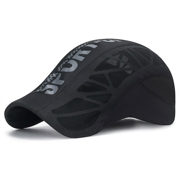 Gorra Deportiva Malla Transpirable de Perfil Bajo Correas Ajustables Tela de Secado Rápido Lavable