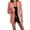 Pink, variant on Women's Blazer Jacket Long Sleeve Solid Color Notch Lapel Outwear, Comfy Thin Button Blouse Shirt Spring Models Small Suit