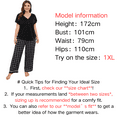 thumbnail image 4 of ebukurty Plus Size Black Pajama Sets for Women 2 Piece Short Sleeves V-neck Soft Sleepwear, Sizes 1XL-4XL, 4 of 13