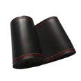 thumbnail image 3 of DIY Car Steering Wheel Cover With Needles Thread Black/Red Leather, 3 of 9