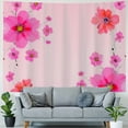 thumbnail image 4 of WYYP Blooming carnations pattern wall decoration tapestry : Suitable for wall hanging, dormitory decoration 50x40inch, 4 of 6