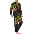 thumbnail image 2 of Uemuo bass Pattern 2-Piece Loungewear Set - Men’s Soft Sleepwear, Cozy Winter PJs, Comfy Sleep Set-XX-Large, 2 of 7