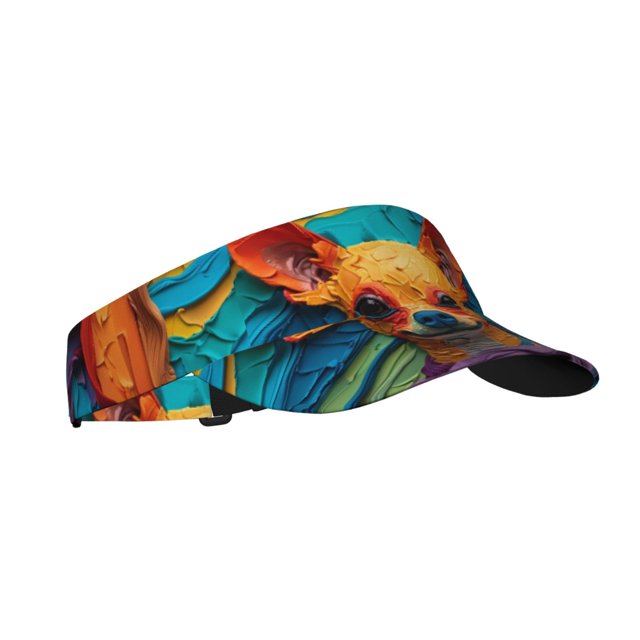 Balery Colorful Textured Chihuahua Gorra deportiva con visera ajustable para mujer y hombre (talla única)
