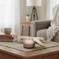 thumbnail image 2 of 14Oz 3 Wick Mauve Jar Scented Candle With Lid Soft Cotton, 2 of 3