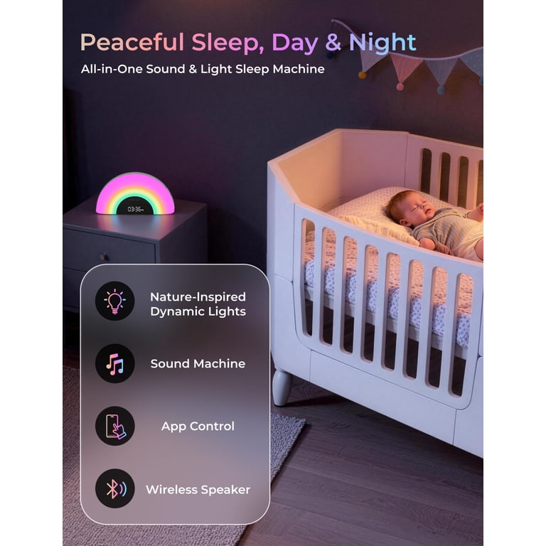 Baby White Noise Sound Machine With Night Light photo 4