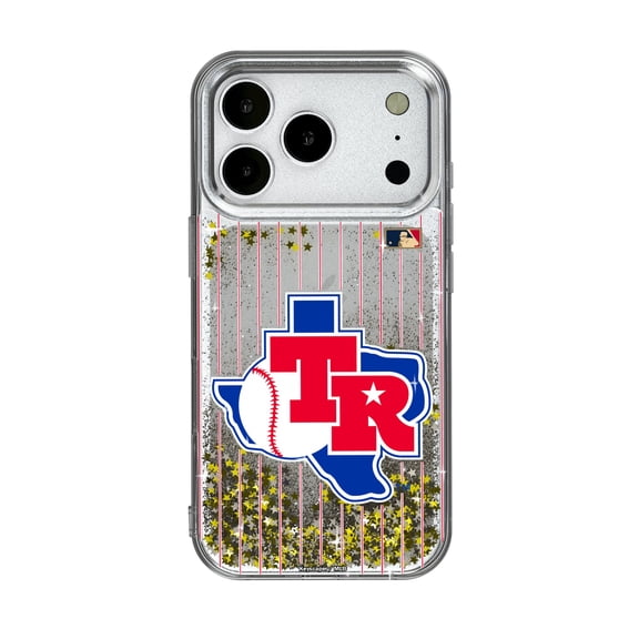 Texas Rangers 1981-1983 Cooperstown Pinstripe iPhone Glitter Case