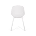 thumbnail image 4 of Posey Chair - White Outdoor Dining Chairs With Stability. Polypropylene For Weather Resistance. Stable Frames Diamond Mesh Pattern. Backyard Opulence. 18.83 In. Depth, 21.93 Width, 33.16 Height,, 4 of 7