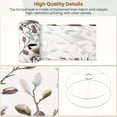 thumbnail image 4 of Linen Drum Lampshades Seamless Willow branches birds Black capped Chickadee white 13"x13"x10" Light Shade for Table Lamps Floor Lamp Shades Lampshade Replacement Assembly Required, 4 of 8